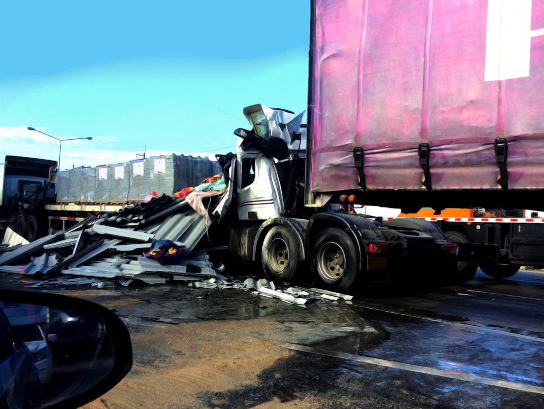 A truck crashed into a pile of debris

AI-generated content may be incorrect.